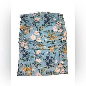 NWT, Anthropologie Floral Mesh Strapless Tube Top size Small